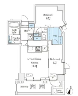 フルハウス飯田橋【2階】の間取り