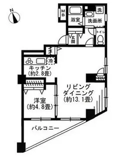 SOCIETY OPUS TWO【2階】の間取り