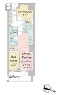 ドゥーエ早稲田【3階】の間取り