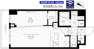 ステージグランデときわ台アジールコート【6階】の間取り