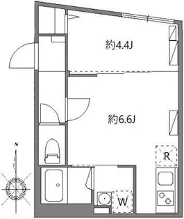 ソラシアレジデンス早稲田【2階】の間取り