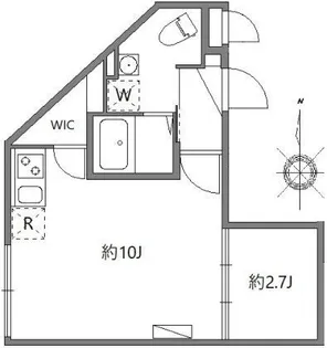 ソラシアレジデンス早稲田【4階】の間取り