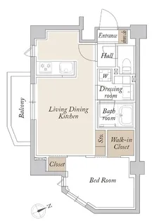 ORSUS新江古田【4階】の間取り