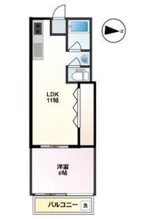 桃屋マンション【5階】の間取り