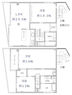 ビューテラス小日向の間取り