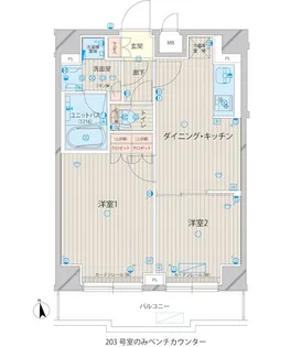 ルーブル上板橋【5階】の間取り