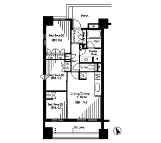 パークアクシス大塚【6階】の間取り