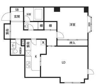 ホーマット麹町【6階】の間取り