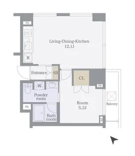レヴィーガときわ台crob【7階】の間取り