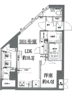1LDKの間取り画像