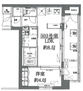 1LDKの間取り画像