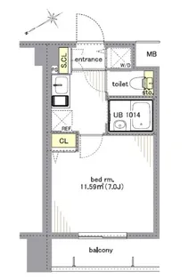 プレールドゥーク文京白山【6階】の間取り