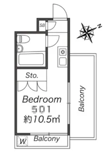 メゾン・ド・パラディ【5階】の間取り