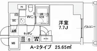 エスティメゾン王子【7階】の間取り