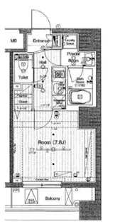 ブライズ神楽坂【2階】の間取り