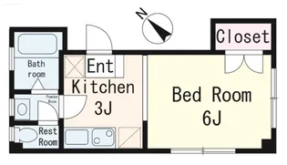 コーポ富貴【2階】の間取り