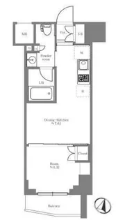 ルフォンリブレ赤羽【2階】の間取り