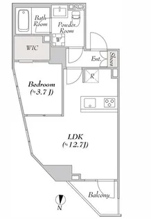 ルミーク大山【4階】の間取り