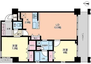 プライマル板橋本町【4階】の間取り