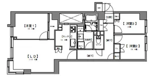 インプルーブ西早稲田【1階】の間取り