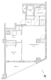 ソサエティオパスⅡ【2階】の間取り