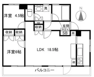 アークビル高田馬場【2階】の間取り