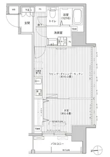 レジェンダリーガーデン赤羽ウェストビュー【13階】の間取り