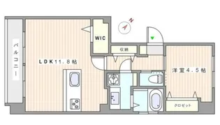 六義園第2コーポ【8階】の間取り