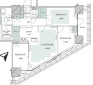 THE TOWER JUJO【6階】の間取り