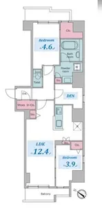 レジディア板橋本町プレイス 【14階】の間取り