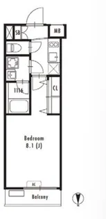 GRAN PASEO神楽坂Ⅱ【3階】の間取り