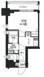アイルプレミアム駒込【8階】の間取り
