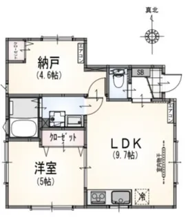サンライズ大山Ⅱ【1階】の間取り
