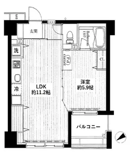 アクシア池袋【3階】の間取り