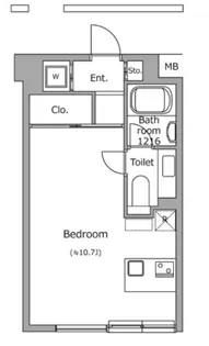 ヴォアラクテ西早稲田【3階】の間取り
