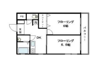 メゾン・ドゥ・メジロ【1階】の間取り
