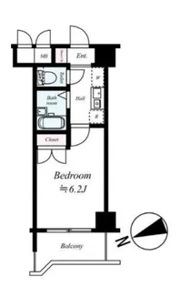 メインステージ早稲田【3階】の間取り