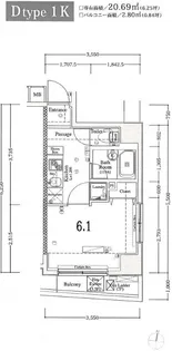 XEBEC練馬【5階】の間取り