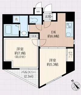 ラシクラス?町【10階】の間取り