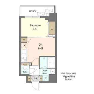 S-RESIDENCE新宿早稲田avelis【2階】の間取り