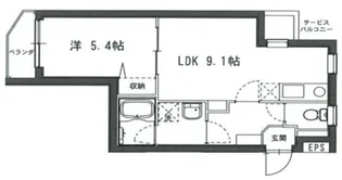 ファブール練馬【3階】の間取り