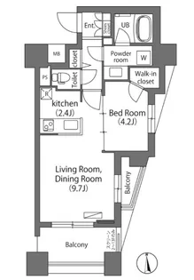 エミリブ練馬【13階】の間取り