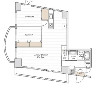 コロネード春日【8階】の間取り