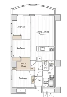 コロネード春日【4階】の間取り