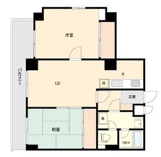日神パレステージ東長崎【4階】の間取り