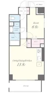 フルール・ラ・メール【8階】の間取り