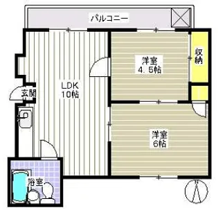 ニューアート本郷【4階】の間取り