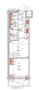 ハーモニーレジデンス池袋ウエスト【1階】の間取り