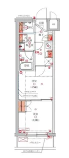 ハーモニーレジデンス池袋ウエスト【3階】の間取り
