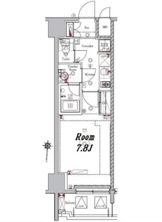 メイクスデザイン早稲田【1階】の間取り